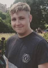 Lewis Chapman, 22, who died following a crash, which involved a grey Range Rover. Picture: Police Scotland/PA Wire
