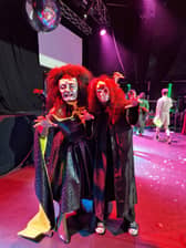 A picture supplied by Felicia Dawkins of herself as The Unknown, her role at a botched Willy Wonka experience in Glasgow.