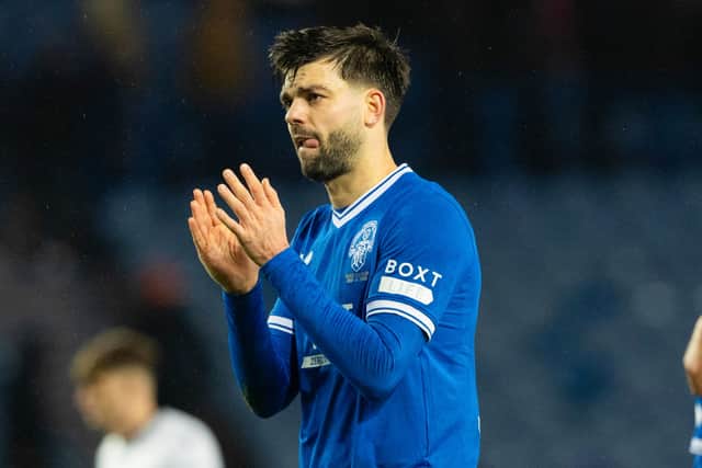 Robin Propper came on for the stricken Leon Balogun.