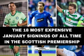 Here are the 18 most expensive January signings ever made in the Scottish Premiership. Cr: SNS Group.