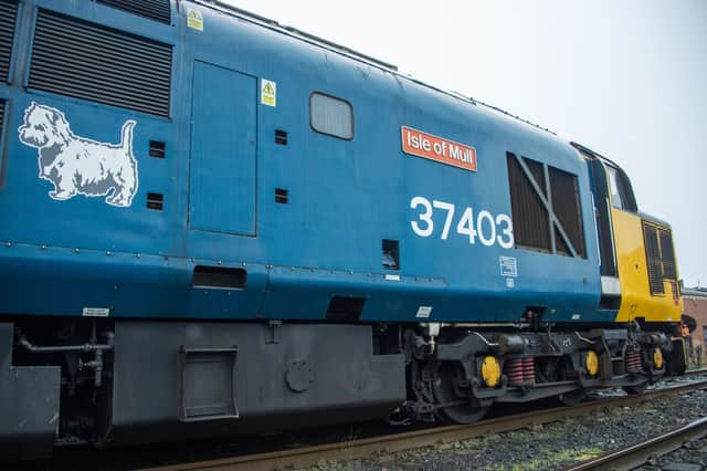 Isle of Mull, the SRPS class 37 diesel locomotive which hauls many of its tours