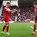 Scotland and Middlesbrough teammates Tommy Conway and Ben Doak. Cr: Getty Images.