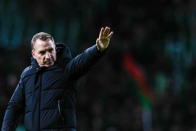Brendan Rodgers hails the Celtic fans.