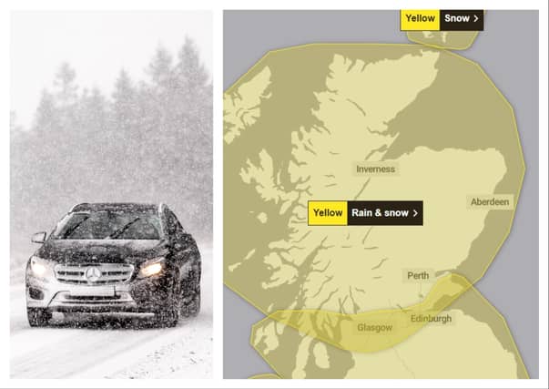 Weather warnings are in place