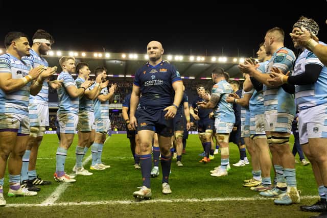 Dave Cherry helped Edinburgh Rugby defeat Glasgow Warriors.