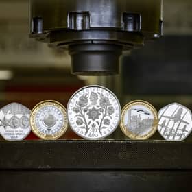 The five new designs include coins commemorating the Red Arrows, the modern railway and Queen Elizabeth The Queen Mother