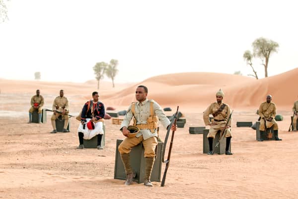 A still from Mimesis: African Soldier by John Akomfrah