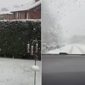 Snow falls in Scotland as Met Office issues further warning.