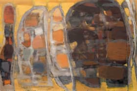 Untitled, 1961, Oil on Board, Bet Low