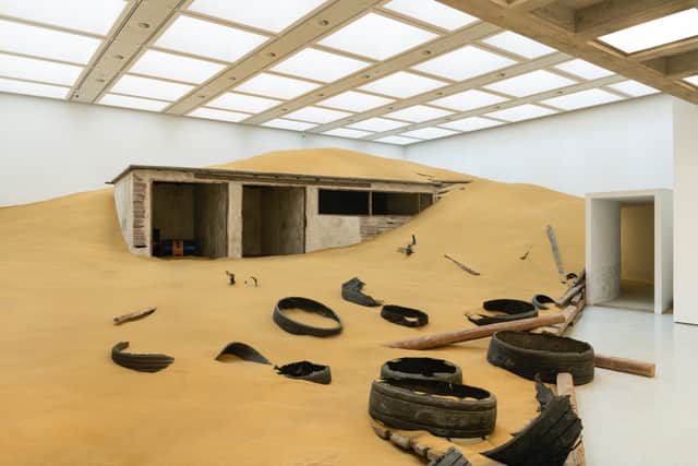 Mike Nelson, installation view Extinction Beckons, Hayward Gallery 2023