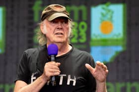 Neil Young has claimed that the Glastonbury music festival is under the 'corporate control' of the BBC (Picture: Suzanne Cordeiro)