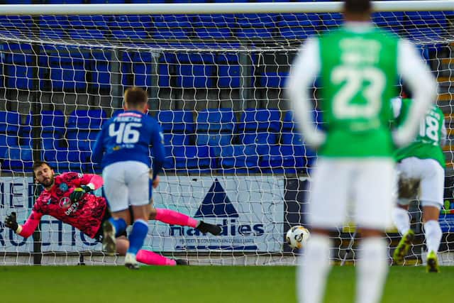 Nicky Clark slots home from the spot for St Johnstone.