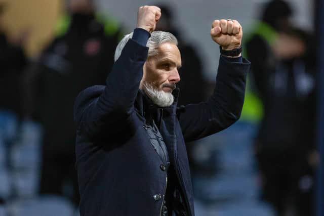 Jim Goodwin has guided Dundee United to third in the table.
