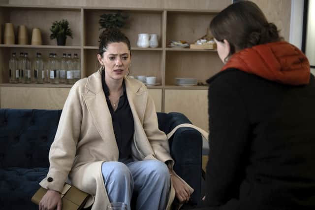 Sinead MacInnes and Sorcha Groundsell star in the new BBC murder mystery series An t-Eilean, which was filmed on Lewis and Harris. Picture: Black Camel Pictures/BBCAlba/Graeme Hunter