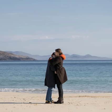 An t-Eilean (The Island), the UK’s first-ever high-end Gaelic drama series sees Sorcha Groundwell as Kat, who returns home to investigate a murder.