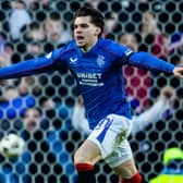Rangers' Ianis Hagi celebrates scoring the opener in the 3-0 win over Celtic at Ibrox.  (Photo by Craig Foy / SNS Group)