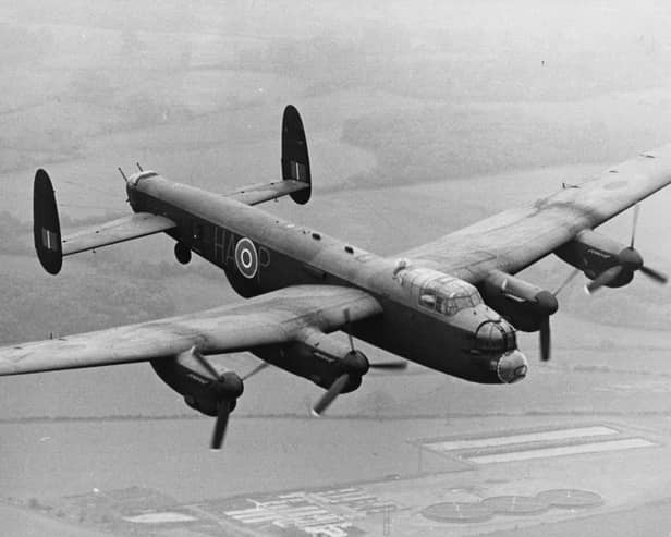 A commemorative flight of a Lancaster bomber, carrying members of the original Dambusters squadron from Biggin Hill to Lincolnshire, in 1967 (Picture: Hulton Archive)