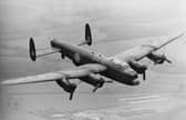 A commemorative flight of a Lancaster bomber, carrying members of the original Dambusters squadron from Biggin Hill to Lincolnshire, in 1967 (Picture: Hulton Archive)