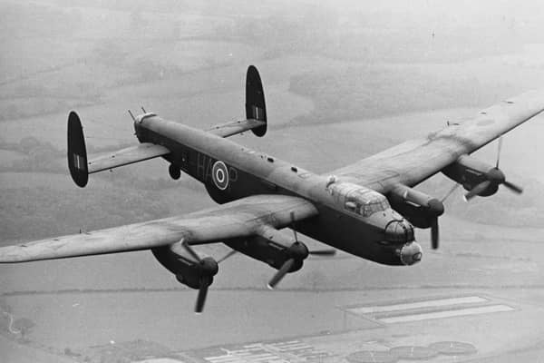A commemorative flight of a Lancaster bomber, carrying members of the original Dambusters squadron from Biggin Hill to Lincolnshire, in 1967 (Picture: Hulton Archive)