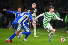 The former Celtic youngster has left the EFL League Two club after just 90 days. Cr: SNS Group.