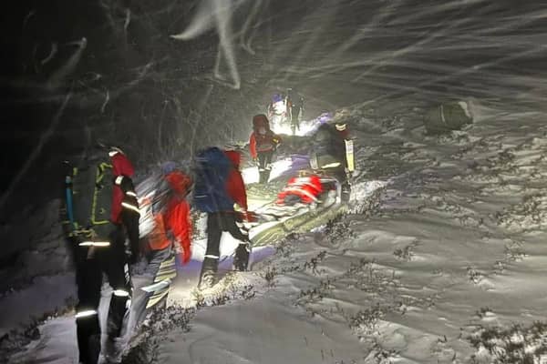 Stranded walkers are rescued from Cairngorms blizzard.