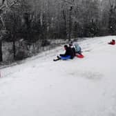 Daredevils have wasted no time in making the most of the snow, after Leeds awoke to a frosty winter wonderland.