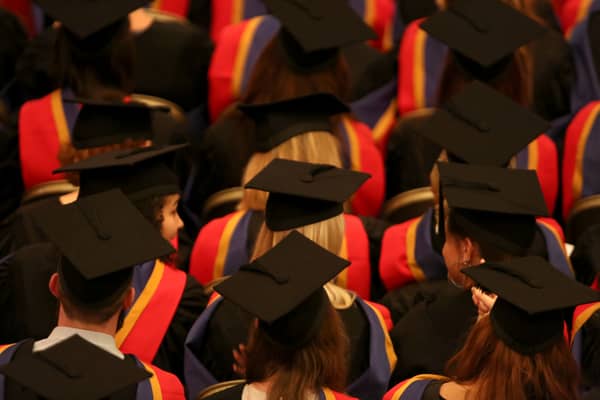 A general view of a university graduation ceremony