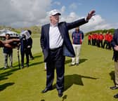 Donald Trump at his Aberdeenshire golf resort in 2016