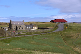 The school and Toon o' Ham on Foula, where 'Old Christmas' is celebrated on 6 January. 