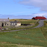 The school and Toon o' Ham on Foula, where 'Old Christmas' is celebrated on 6 January. 