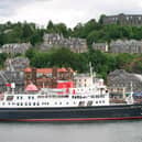 The harbour at Oban with a ferry waiting to depart. Picture: Rail Photo/Construction Photography/Avalon/Getty Images