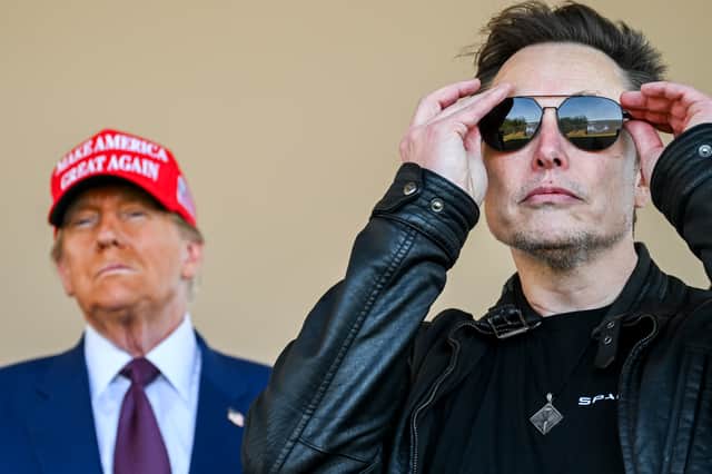 The claims made about Keir Starmer by Elon Musk, seen with Donald Trump, are ridiculous and unfounded (Picture: Brandon Bell)