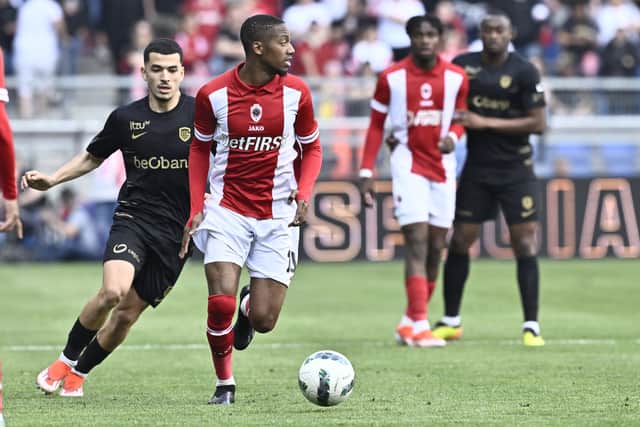 Celtic could revive their summer interest in Michel-Ange Balikwisha amid reports that Royal Antwerp are willing to sell the winger in the January window. (Photo by JOHAN EYCKENS/BELGA MAG/AFP via Getty Images)