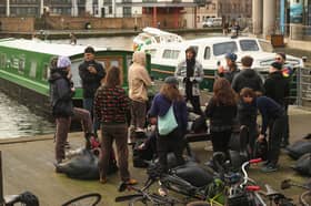 A Coffee Outside gathering at Edinburgh's Lochrin Basin