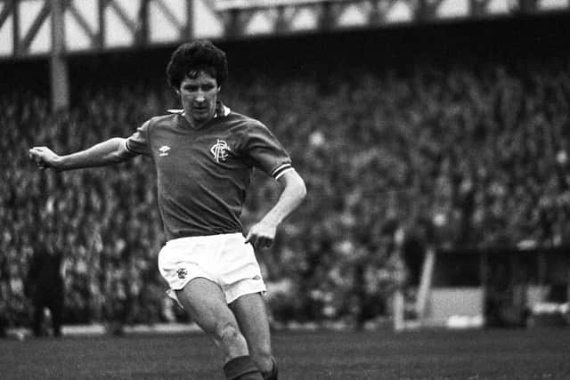 Derek Parlane in action for Rangers in 1978.