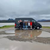 The Opera Highlights team on tour in 2024. Everything needed for the shows has to fit into a single van