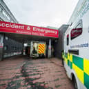 A scene outside Glasgow Royal Infirmary's emergency department. Picture: John Devlin