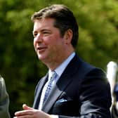 File photo from June 2004 of Michael Fawcett during a garden party at the Palace of Holyrood house in Edinburgh