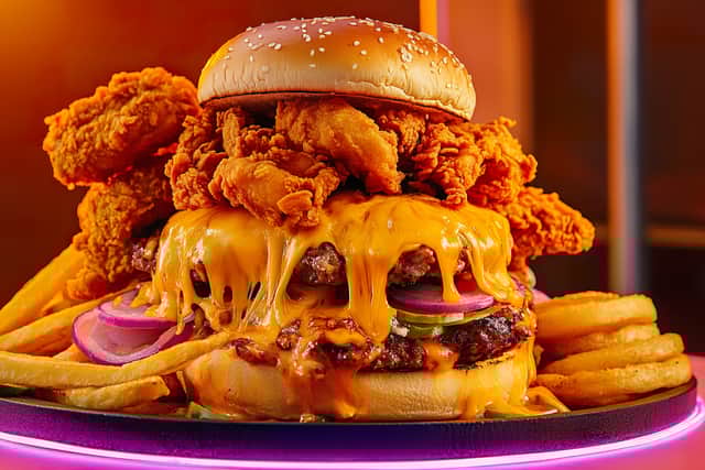 A freaky looking burger