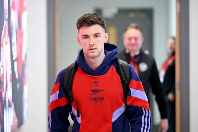 Arsenal left-back Kieran Tierney.