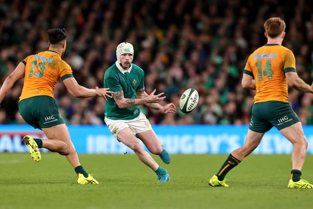 Ireland wing Mack Hansen has been banned for three matches.