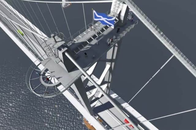 A previously proposed viewing platform on top of the Forth Road Bridge