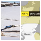 The yellow weather warning for snow and ice has been extended into Friday for parts of Scotland