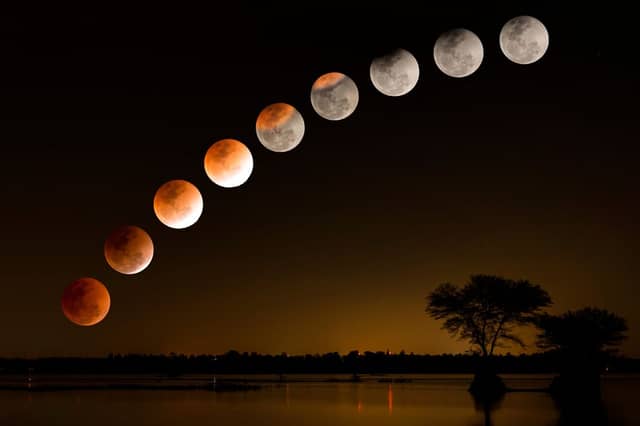 A lunar eclipse can see the moon turn a dramatic shade of red.