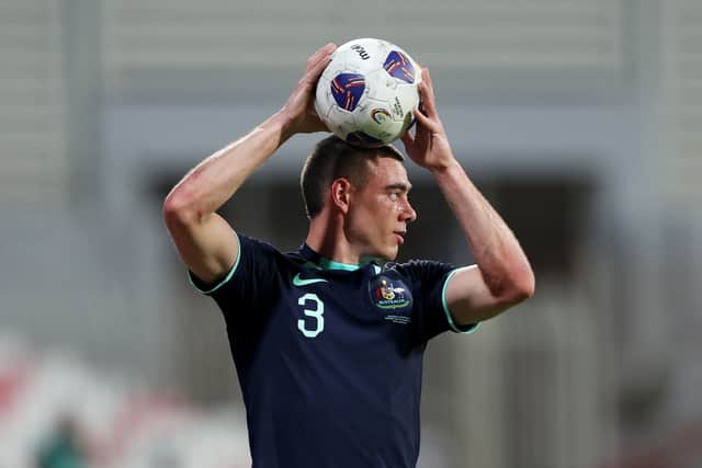 Hibs' Lewis Miller is an Australian internationalist.