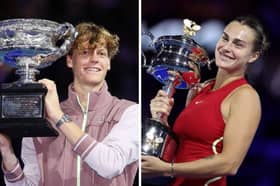 Jannik Sinner and Aryna Sabalenka are the defending singles champions at the Australian Open.
