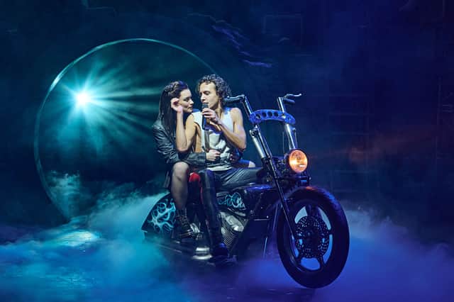 Katie Tonkinson as Raven and Glenn Adamson as Strat in Bat Out of Hell