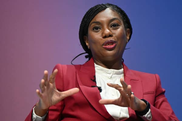Conservative leader Kemi Badenoch should think again about jumping on Elon Musk's bandwagon (Picture: Justin Tallis)