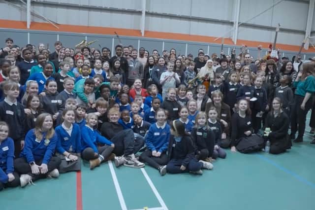 Ed Sheeran paid a surprise visit to North Edinburgh to meet young singers and musicians at Muirhouse Library and West Pilton Neighbourhood Centre.
