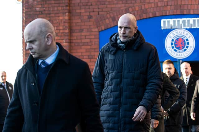 Rangers chief executive Patrick Stewart and manager Philippe Clement.